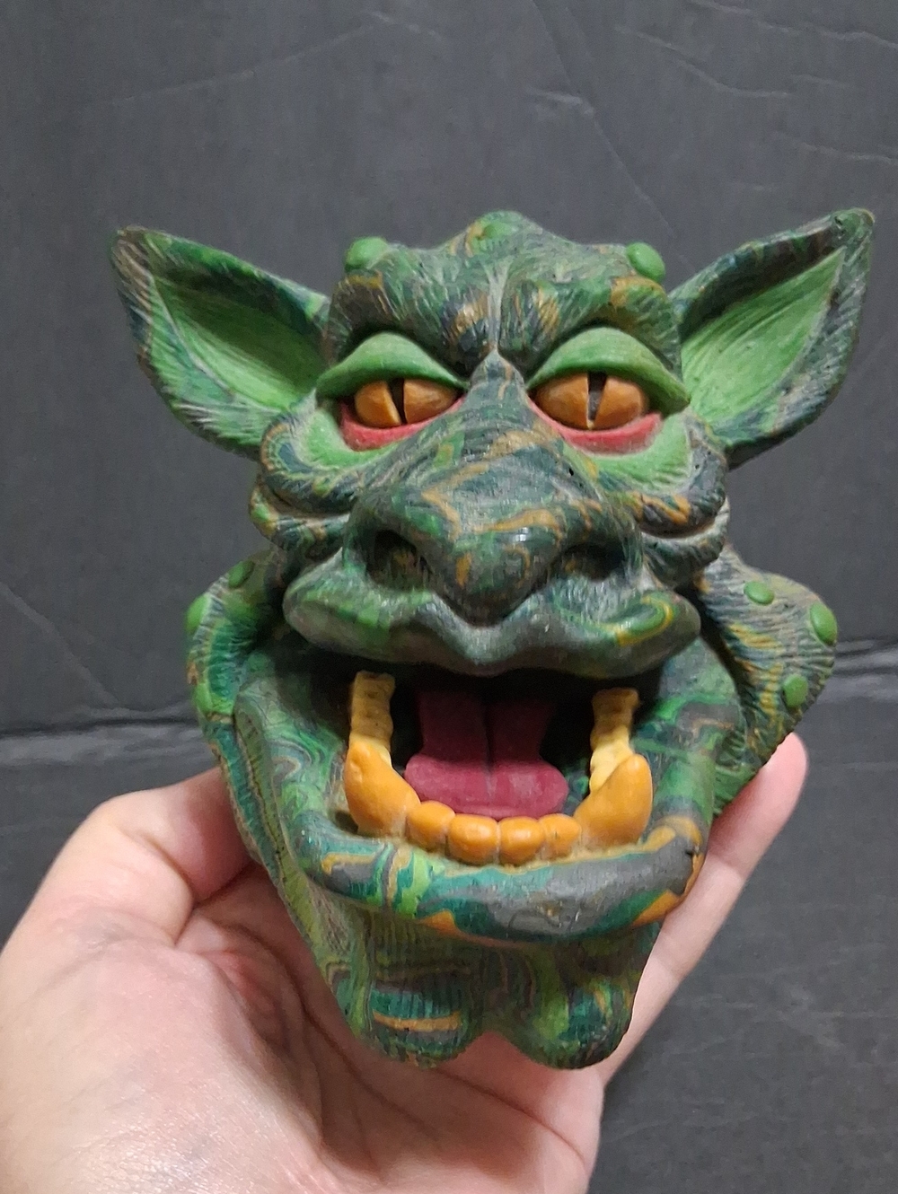 Vintage Gollymoggle/Boglin rubber/latex hand puppet. RARE